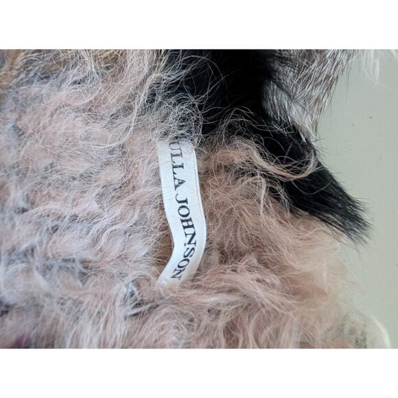 Ulla Johnson Iris Genuine Rabbit Fur Lamb Fur Jacket Coat Size P Rare #1N452 - Picture 8 of 12